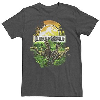 Men's Jurassic World Raptor Group Shot Title Logo Tee