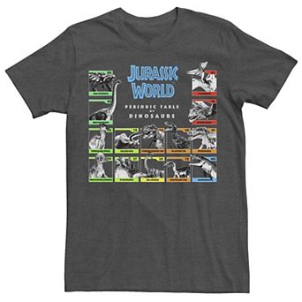 Men's Jurassic World Periodic Table of Dinosaurs Tee