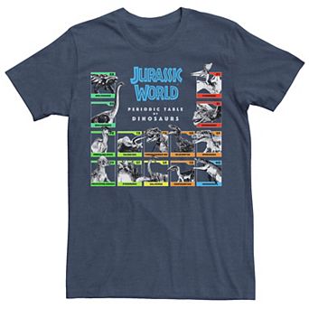 Men's Jurassic World Periodic Table of Dinosaurs Tee