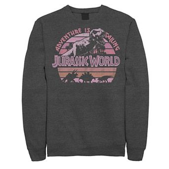 Men's Jurassic World Retro Adventure Calls T-Rex Sweatshirt