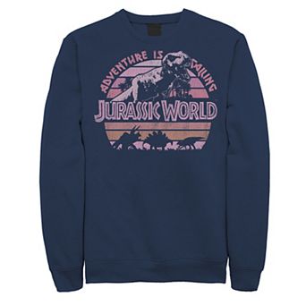 Men's Jurassic World Retro Adventure Calls T-Rex Sweatshirt