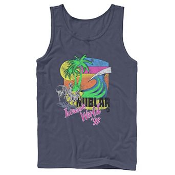 Men's Jurassic World Isla Nublar Raptor Beach Graphic Tank Top