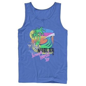 Men's Jurassic World Isla Nublar Raptor Beach Graphic Tank Top