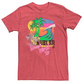 Men's Jurassic World Isla Nublar Raptor Beach Graphic Tee