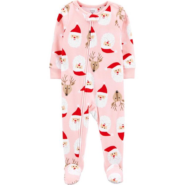 Baby christmas 2025 footie pajamas