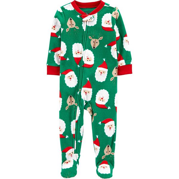 Baby Boy Carter's 1-Piece Santa Fleece Pajamas