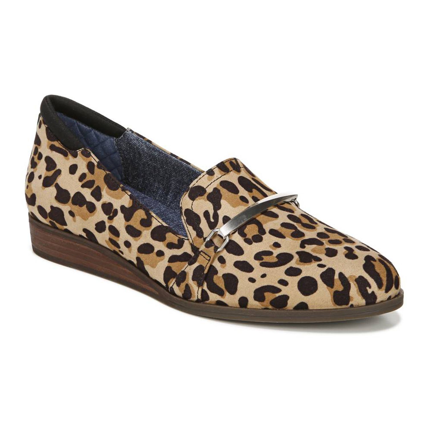 dr scholl's leopard wedge