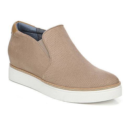 dr scholl's suri suede wedge sneaker