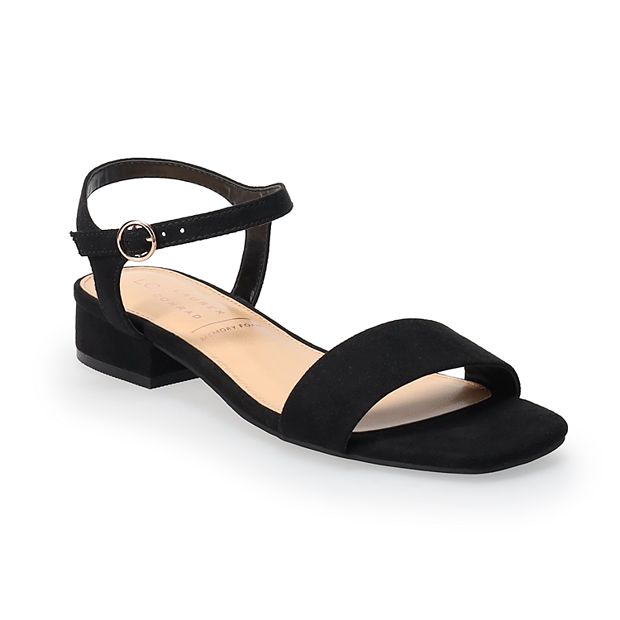 LC Lauren Conrad Obsidian Women's Block Heel Sandals