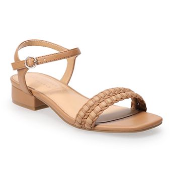 LC Lauren Conrad Obsidian Women's Block Heel Sandals