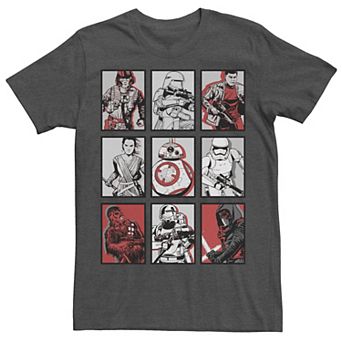 Men's Star Wars Force Awakens Pop Art Poster Graphic Tee