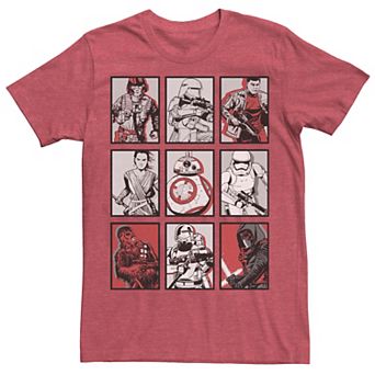 Men's Star Wars Force Awakens Pop Art Poster Graphic Tee
