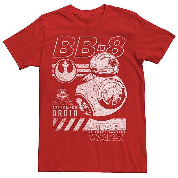 Men's Star Wars The Force Awakens BB-8 Astromech Droid Graphic Tee