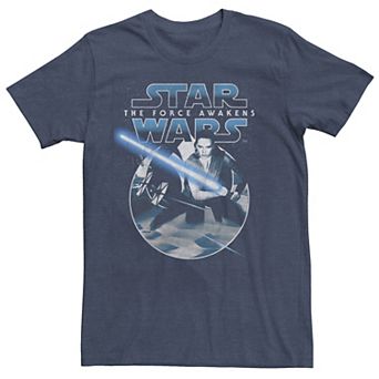 Men's Star Wars Rey Episode 7 Lightsaber Awakens Graphic Tee
