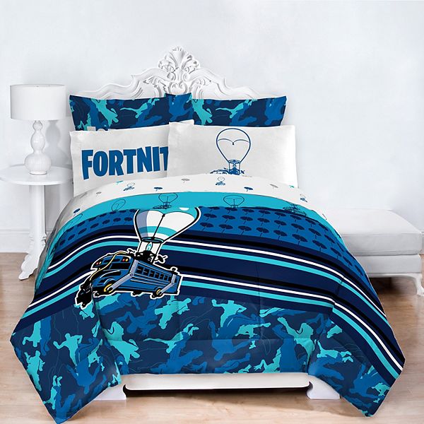 Fortnite Battle Bus Comforter, Fortnite Bedding Twin