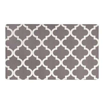 World Rug Gallery Waterproof Lattice Kitchen Mat