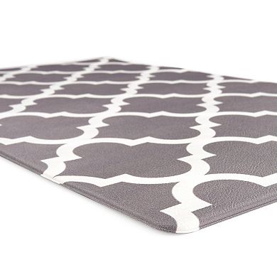 World Rug Gallery Waterproof Lattice Kitchen Mat