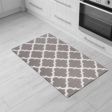 World Rug Gallery Waterproof Lattice Kitchen Mat