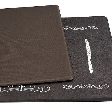 World Rug Gallery Waterproof Traditional Kitchen is the Heart Mat