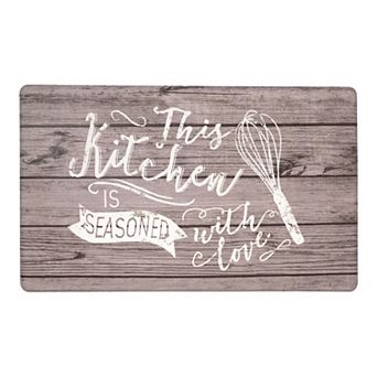 World Rug Gallery Waterproof Seasoned Kitchen Mat