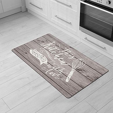 World Rug Gallery Waterproof Seasoned Kitchen Mat