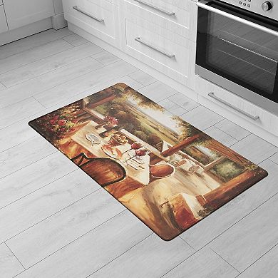 World Rug Gallery Waterproof Restaurant Kitchen Mat