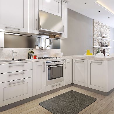 World Rug Gallery Waterproof Beige Modern Kitchen Mat