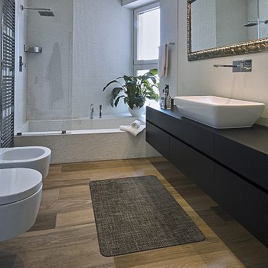 World Rug Gallery Waterproof Beige Modern Kitchen Mat