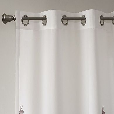 Madison Park Vera 1-Panel Burnout Lightweight Semi-Sheer Window Panel