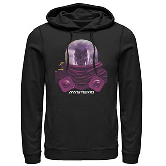 Men's Marvel Mysterio Upper Torso Head Engulfed In Mist Helmet Graphic Pullover Hoodie
