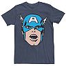 Men's Marvel Captain American Big Face Graphic Tee
