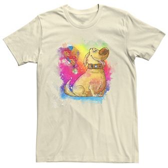 Disney / Pixar's Up Dug Men's Watercolor Rainbow Tee