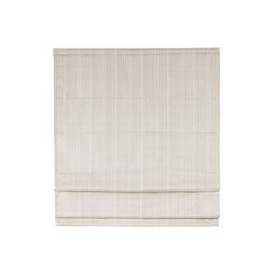 Madison Park Colm Detachable Basketweave Room Darkening Cordless Roman Shade