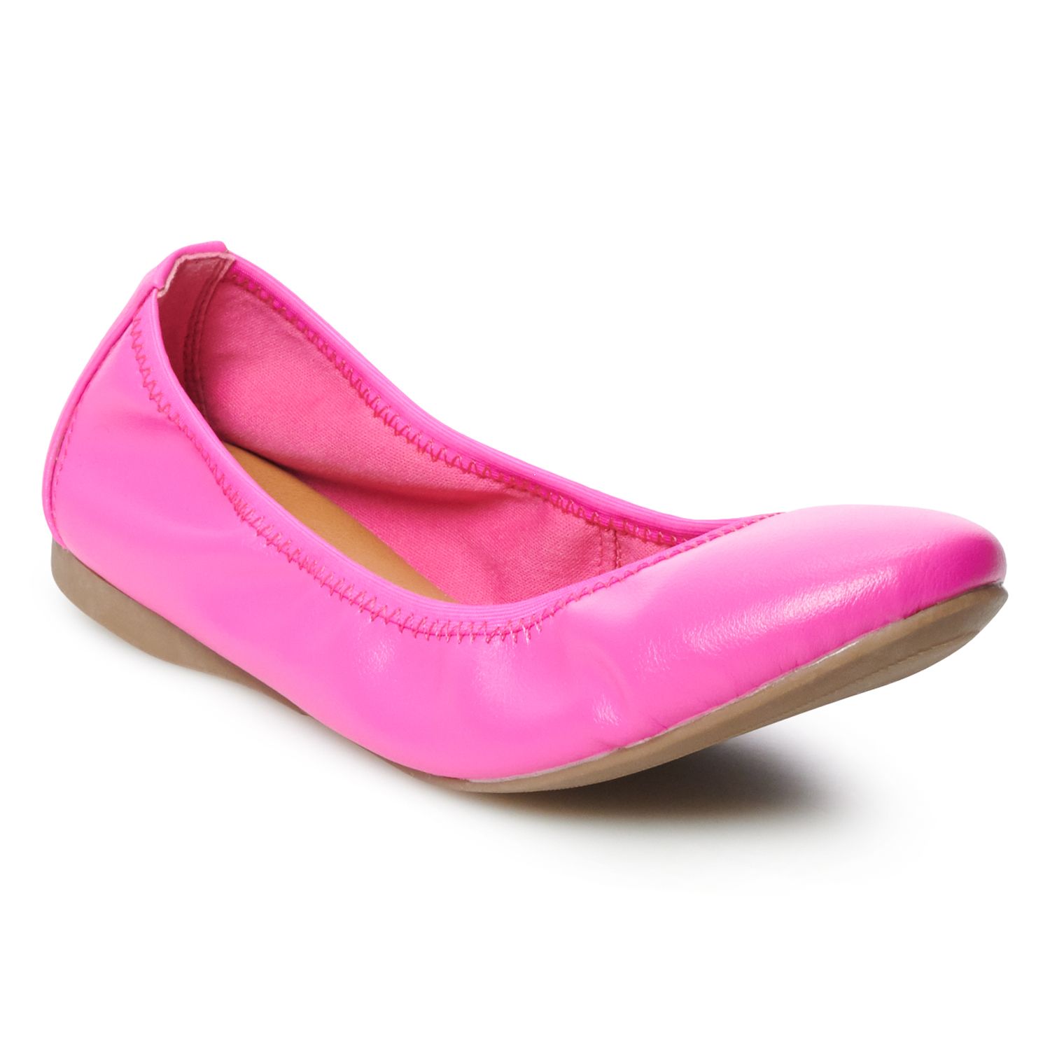 women's pink ballet flats