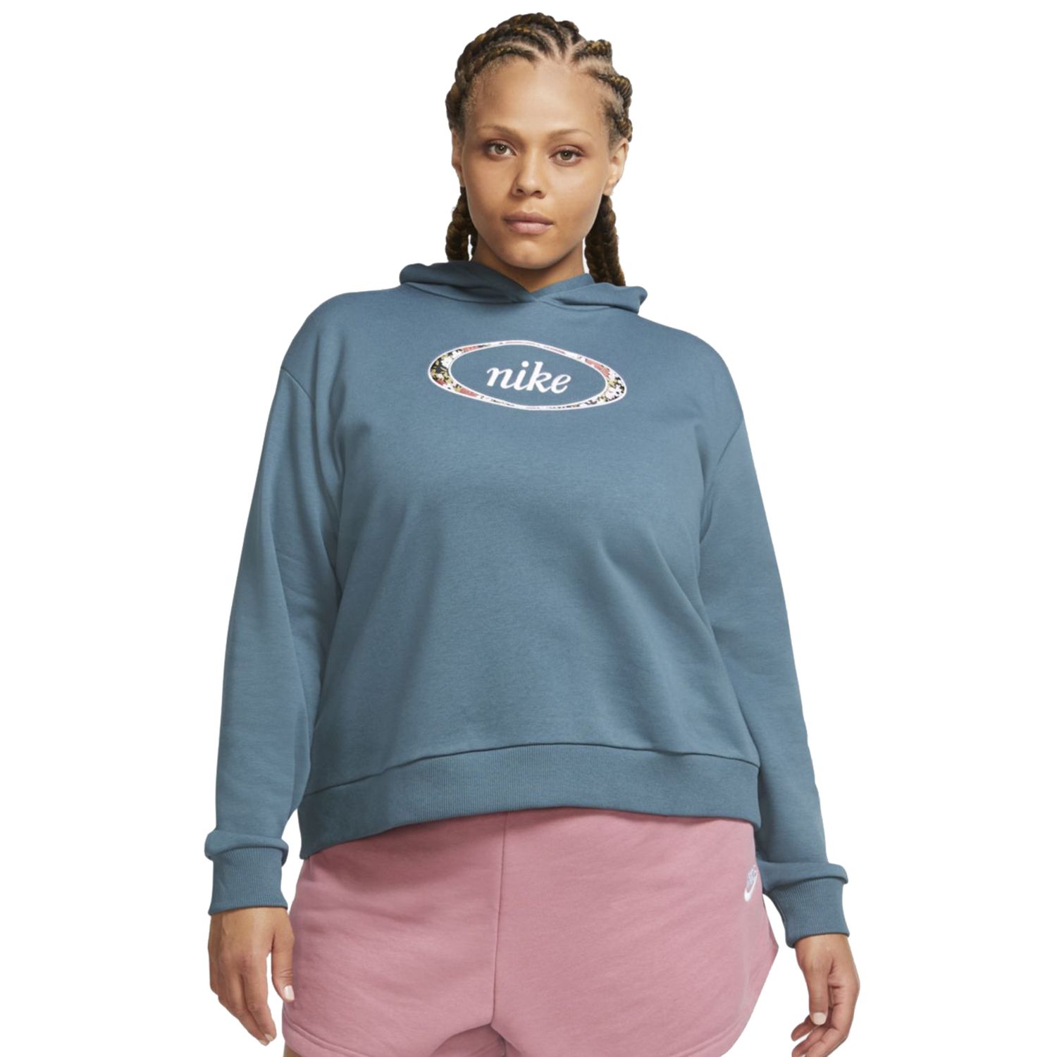 nike cropped fleece hoodie