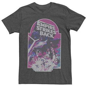 Men's Star Wars The Empire Strikes Back Neon Distressed Graphic Tee