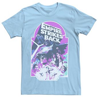 Men's Star Wars The Empire Strikes Back Neon Distressed Graphic Tee