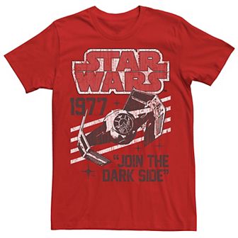 Men's Star Wars Tie Fighter 1977 Logo "Join The Dark Side" Graphic Tee