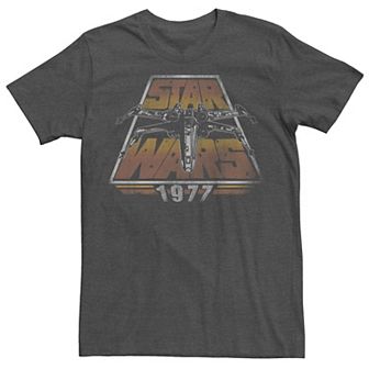 Men's Star Wars X-Wing 1977 Vintage Retro Graphic Tee
