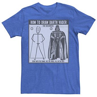 Men's Star Wars Draw Vader Graphic Tee