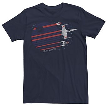 Men's Star Wars A, X, Y-Wing Death Star Flyby Graphic Tee