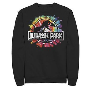 Men's Jurassic Park Classic Logo Tie Dye Fleece Pullover