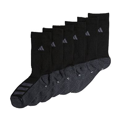 Boy's adidas Cushioned Angle Stripe 6-Pack Crew Socks