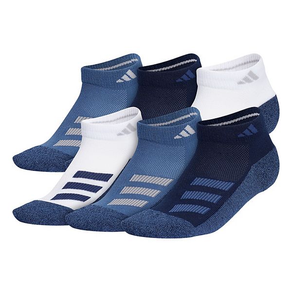 Boy's adidas Cushioned Angle Stripe 6-Pack Low Cut Socks