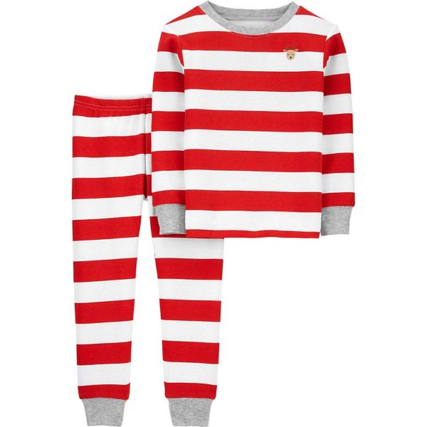 Toddler Boy Carter's 2-Piece Christmas Thermal Pajamas