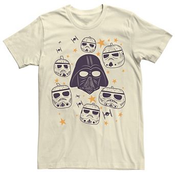 Men's Star Wars Darth Vader & Trooper Pumpkins Graphic Tee