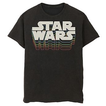 Men's Star Wars Retro Gradient Logo Graphic Tee