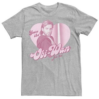 Men's Star Wars Obi-Wan For Me Heart Portrait Graphic Tee