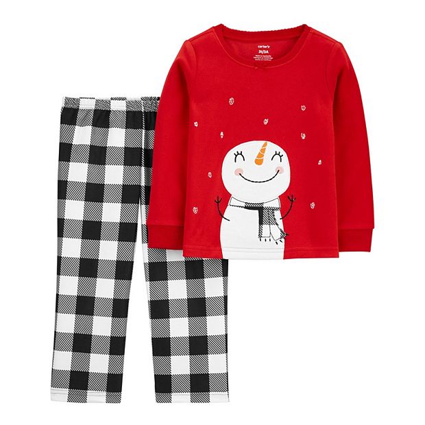 Carters 2025 snowman pajamas