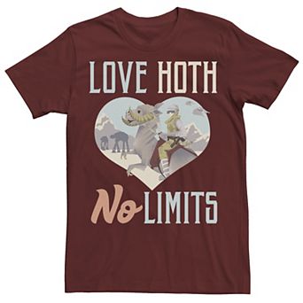 Men's Star Wars Love Hoth No Limits Text Graphic Tee